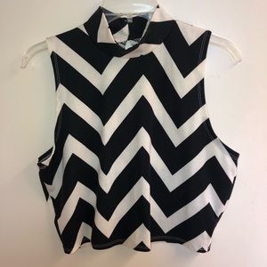 Zigzag Crop Top